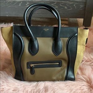Celine Mini Luggage Bag- Rare Color and Suede